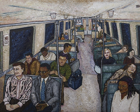 Strangers on a Train, 2016, Oil on Canvas, 24x30, $1200