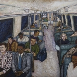 Strangers on a Train, 2016, Oil on Canvas, 24x30, $1200
